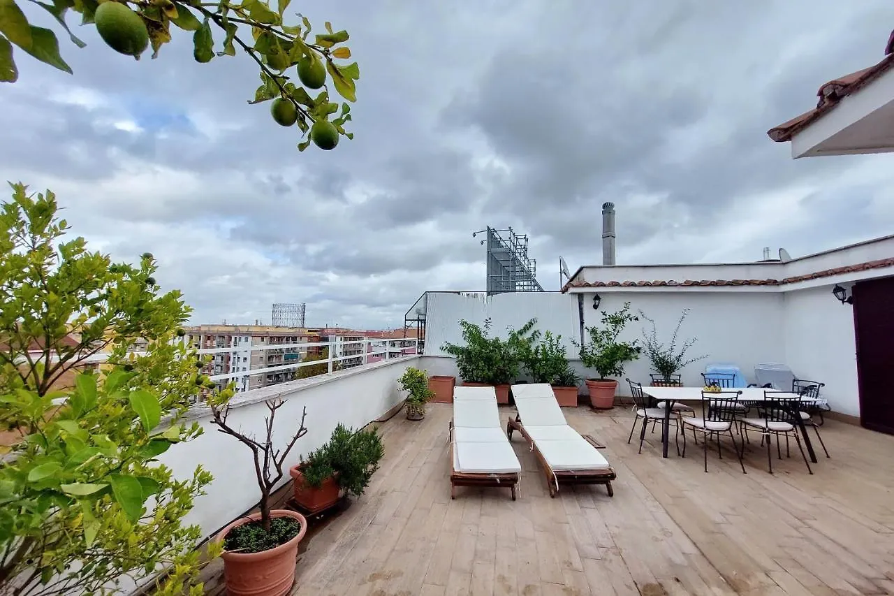 Apartament Ych-Elegante Attico Vicino Marconi Rzym